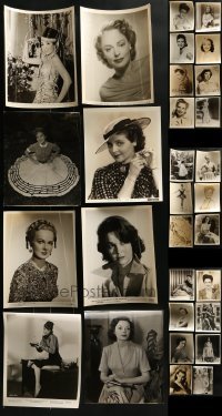 4m310 LOT OF 30 8X10 STILLS OF PRETTY LADIES 1940s-1950s leading & supporting actresses!