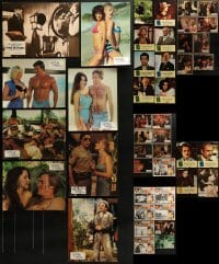 4m129 LOT OF 44 NON-U.S. LOBBY CARDS 1970s incomplete sets from a variety of different movies!