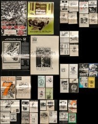 4m226 LOT OF 46 CUT PRESSBOOKS 1940s-1980s advertising for a variety of different movies!