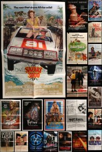 4m138 LOT OF 98 FOLDED ONE-SHEETS 1970s-2000s great images from a variety of different movies!
