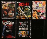 4m258 LOT OF 5 BRUCE HERSHENSON HORROR/SCI-FI SOFTCOVER MOVIE BOOKS 1990s-00s color poster images!