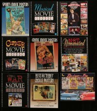 4m254 LOT OF 9 BRUCE HERSHENSON SOFTCOVER MOVIE POSTER BOOKS 1990s-00s color poster images!