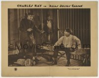 4p029 ALIAS JULIUS CAESAR LC 1922 wacky Charles Ray tells his cellmate he's a stick-up man!
