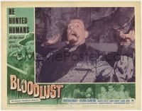 4p099 BLOODLUST LC #3 1961 gruesome image of man crucified against board, Most Dangerous Game!