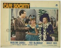 4p128 CAFE SOCIETY LC 1939 c/u of Shirley Ross between Madeleine Carroll & Fred MacMurray!