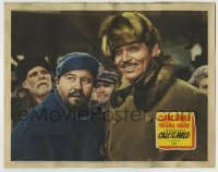 4p132 CALL OF THE WILD LC R1943 great close up of Clark Gable & Jack Oakie in Jack London story!