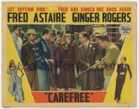 4p140 CAREFREE LC 1938 c/u of Fred Astaire & Ginger Rogers surrounded by hunting party!
