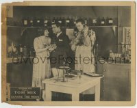 4p157 CHASING THE MOON LC 1922 Tom Mix, Eva Novak & scientist on phone in laboratory!
