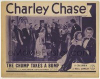 4p167 CHUMP TAKES A BUMP LC 1939 Charley Chase doing a wacky dance with Ann Doran at party!