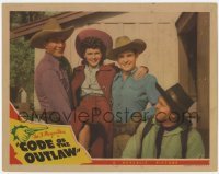 4p176 CODE OF THE OUTLAW LC 1942 Three Mesquiteers Bob Steele, Tom Tyler & Rufe Davis with girl!