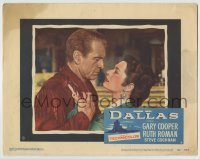 4p202 DALLAS LC #6 1950 best romantic close up of Gary Cooper & pretty Ruth Roman!