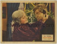 4p216 DAVID HARUM LC 1934 close up of Louise Dresser putting ear muffs on Will Rogers!