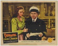 4p237 DESTROYER LC 1943 Edward G. Robinson gets a letter saying they don't even want him!