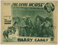 4p239 DEVIL HORSE chapter 3 LC 1932 Harry Carey captured by the bad guys, The Doom Riders!