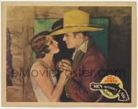 4p571 MEN WITHOUT LAW LC 1930 romantic close up of cowboy Buck Jones & Carmelita Geraghty!