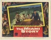 4p573 MIAMI STORY LC 1954 Barry Sullivan in a speedboat puts the Big Heat on the mob!