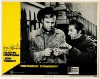 4p576 MIDNIGHT COWBOY LC #3 1969 Dustin Hoffman gives Jon Voight an address of a wealthy pimp!
