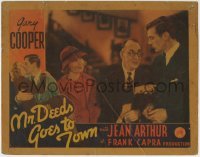 4p591 MR. DEEDS GOES TO TOWN LC 1936 Gary Cooper, Jean Arthur & Walter Catlett, Frank Capra classic!