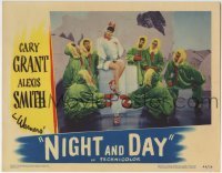 4p615 NIGHT & DAY LC 1946 men with Mary Martin in sexy snow suit singing My Heart Belongs to Daddy!