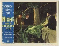 4p616 NIGHT HAS A THOUSAND EYES LC #8 1948 Edward G. Robinson is a true clairvoyant posing as fake!