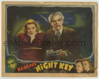 4p617 NIGHT KEY LC 1937 great close up of Boris Karloff in car with tied up Jean Rogers!
