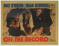 4p629 OFF THE RECORD LC 1939 Pat O'Brien & Joan Blondell watch doctor tend to Bobby Jordan!