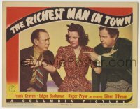 4p726 RICHEST MAN IN TOWN LC 1941 pretty Eileen O'Hearn between Frank Craven & Edgar Buchanan!
