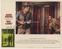 4p732 RIO LOBO LC #1 1971 Howard Hawks, Give 'em Hell, John Wayne, great image of The Duke w/rifle!