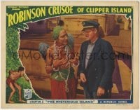 4p737 ROBINSON CRUSOE OF CLIPPER ISLAND chapter 1 LC 1936 wacky pirate & captain, full color!
