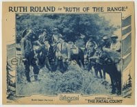 4p751 RUTH OF THE RANGE chapter 7 LC 1923 heroine Ruth Roland loses the trail, The Fatal Count!