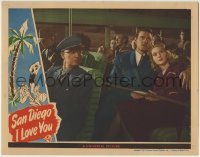 4p759 SAN DIEGO I LOVE YOU LC 1944 Buster Keaton on trainw ith Jon Hall & Louise Allbritton!