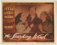 4p766 SEARCHING WIND LC #6 1946 Robert Young between Ann Richards & Sylvia Sidney!