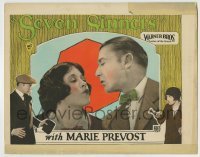 4p772 SEVEN SINNERS LC 1925 romantic close up of Marie Prevost & Clive Brook about to kiss!