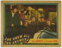 4p779 SHE KNEW ALL THE ANSWERS LC 1941 Joan Bennett, Franchot Tone, Columbia romantic comedy!