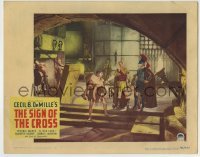 4p785 SIGN OF THE CROSS LC #3 R1944 Roman Fredric March with prisoners inside dungeon, DeMille!