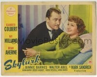 4p791 SKYLARK LC 1941 close up of Brian Aherne in tuxedo with smiling Claudette Colbert!