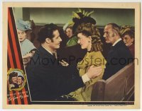 4p796 SO GOES MY LOVE LC 1946 romantic close up of Don Ameche & Myrna Loy in church!