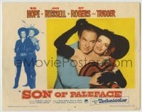 4p804 SON OF PALEFACE LC #2 1952 best close up of Bob Hope with his arms around sexy Jane Russell!