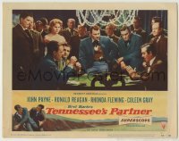 4p848 TENNESSEE'S PARTNER LC #2 1955 Ronald Reagan & Rhonda Fleming watch men playing poker!