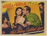 4p866 THIS THING CALLED LOVE LC 1941 Melvyn Douglas with Rosalind Russell holding marriage book!