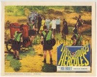 4p872 THREE STOOGES MEET HERCULES LC 1961 Moe Howard, Larry Fine & Joe DeRita sent back in time!