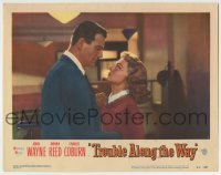 4p887 TROUBLE ALONG THE WAY LC #5 1953 great image of John Wayne fooling around with Donna Reed!