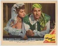 4p894 TWO SMART PEOPLE LC #3 1946 Lucille Ball & John Hodiak meet at midnight to get away on ship!