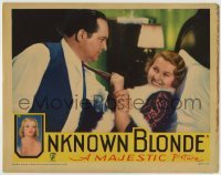 4p905 UNKNOWN BLONDE LC 1934 Edward Arnold doesn't think Barbara Barondess is so funny!
