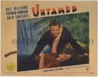 4p907 UNTAMED LC 1940 close up of Ray Milland leaning over pretty Patricia Morison!
