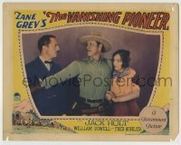 4p912 VANISHING PIONEER LC 1928 Jack Holt shields pretty Sally Blane from bad guy William Powell!