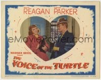 4p920 VOICE OF THE TURTLE LC #6 1948 close up of pretty smiling Eleanor Parker & Eve Arden!