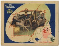 4p921 WAGON SHOW LC 1928 angry man is restrained from attacking Ken Maynard at picnic, rare!