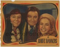 4p950 WHITE BANNERS LC 1938 great portrait of Claude Rains between Bonita Granville & Kay Johnson!