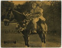 4p953 WHO'S HOOLIGAN LC 1924 jockey George O'Hara & Alberta Vaughan on prize winning horse!